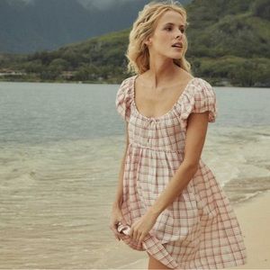 Doen Sarria Dress Red Atticus Plaid
